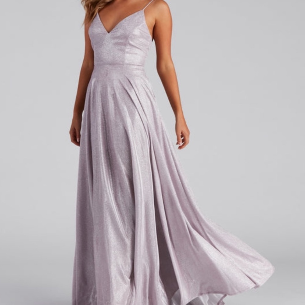 WINDSOR Kimora Formal Woven Glitter A-Line Dress